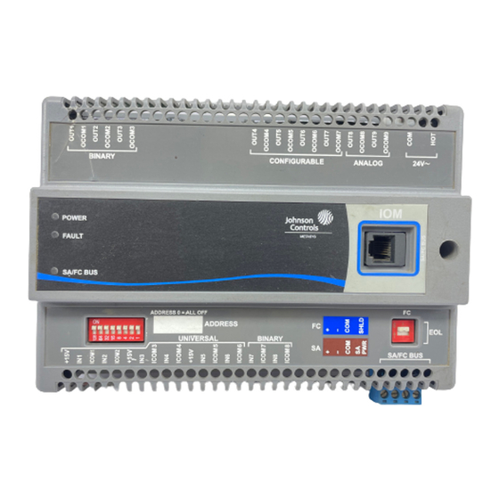 Johnson Controls MS-IOU4710-0U Installation Instructions Manual