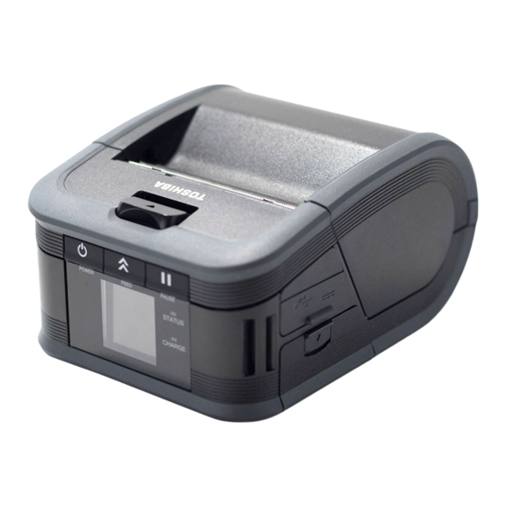 Toshiba B-FP Series Thermal Printer Manuals