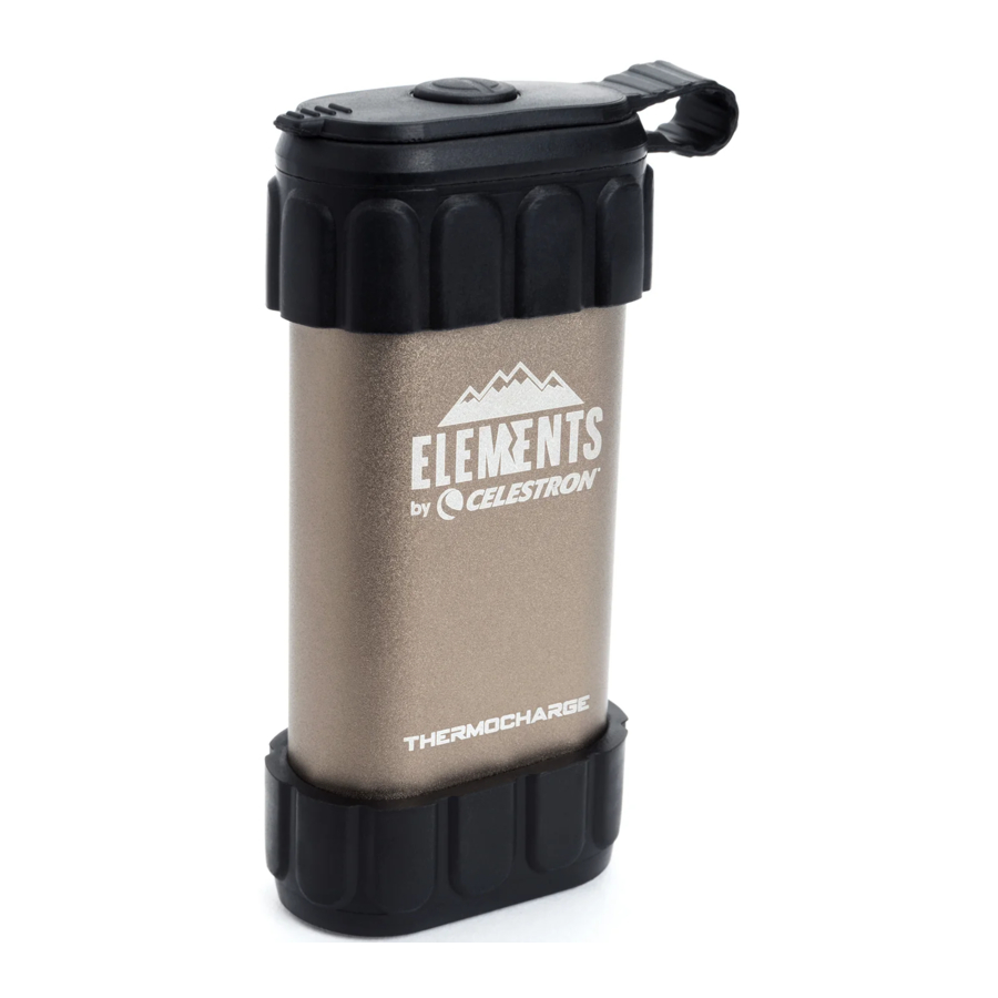 Celestron ThermoCharge - Rechargeable Hand Warmer Power Pack Manual