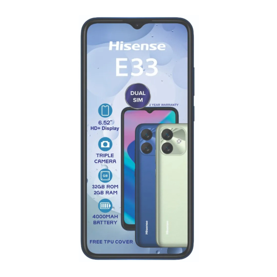 Hisense E33 User Manual