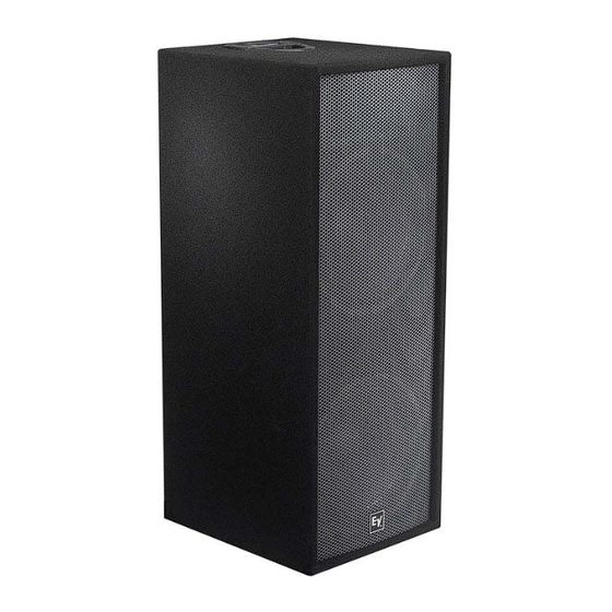 Electro-Voice Dual 15-InchTwo-Way Full-Range Speaker System Force i25 Technical Specifications