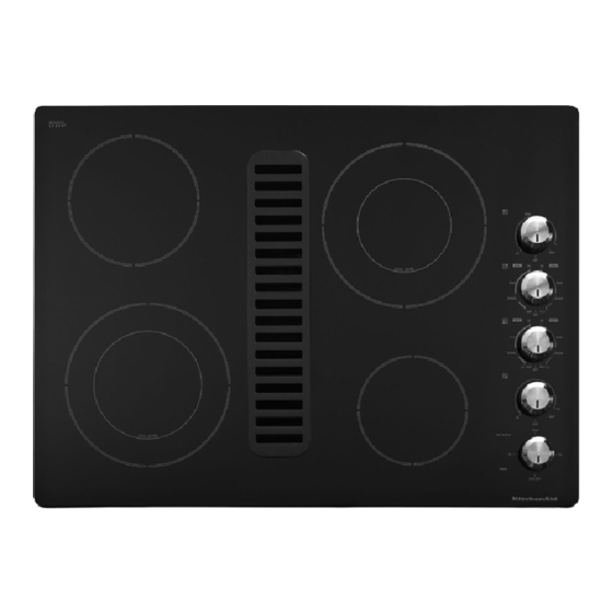 KitchenAid 30" (76.2 cm) Cooktop Installation Instructions Manual