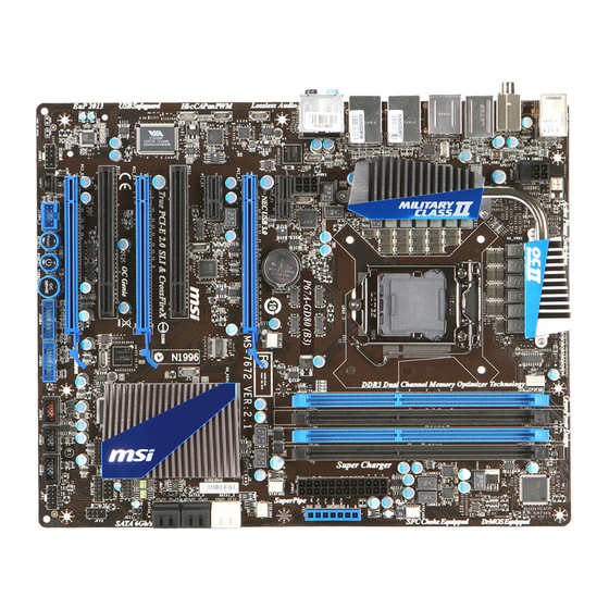 MSI P67A-GD80 series User Manual