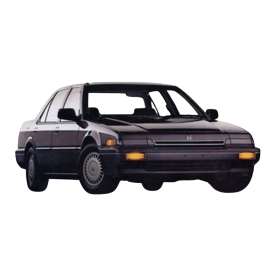 Honda Accord 87 Manual