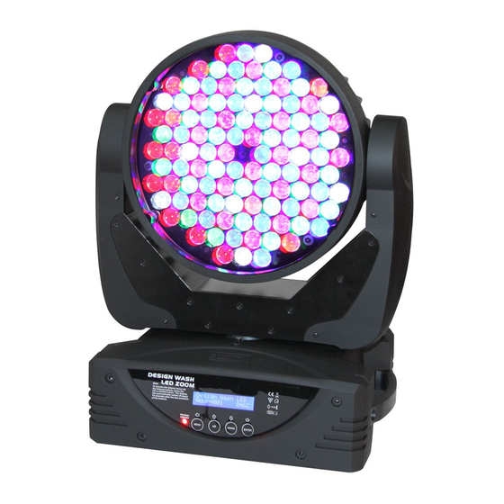 Elation DESIGN WASH LED ZOOM Manuals