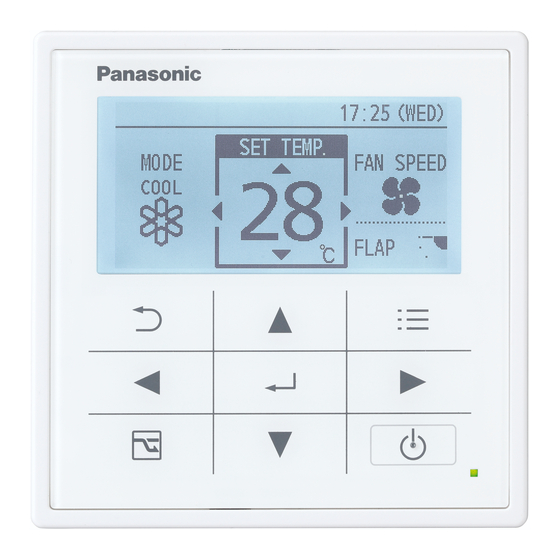 Panasonic CZ-RTC5A Installation Instructions Manual
