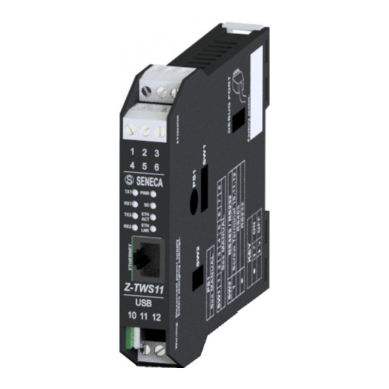 Seneca Z-TWS11 Installation Manual