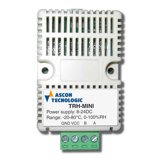Ascon tecnologic TRH-MINI Engineering Manual