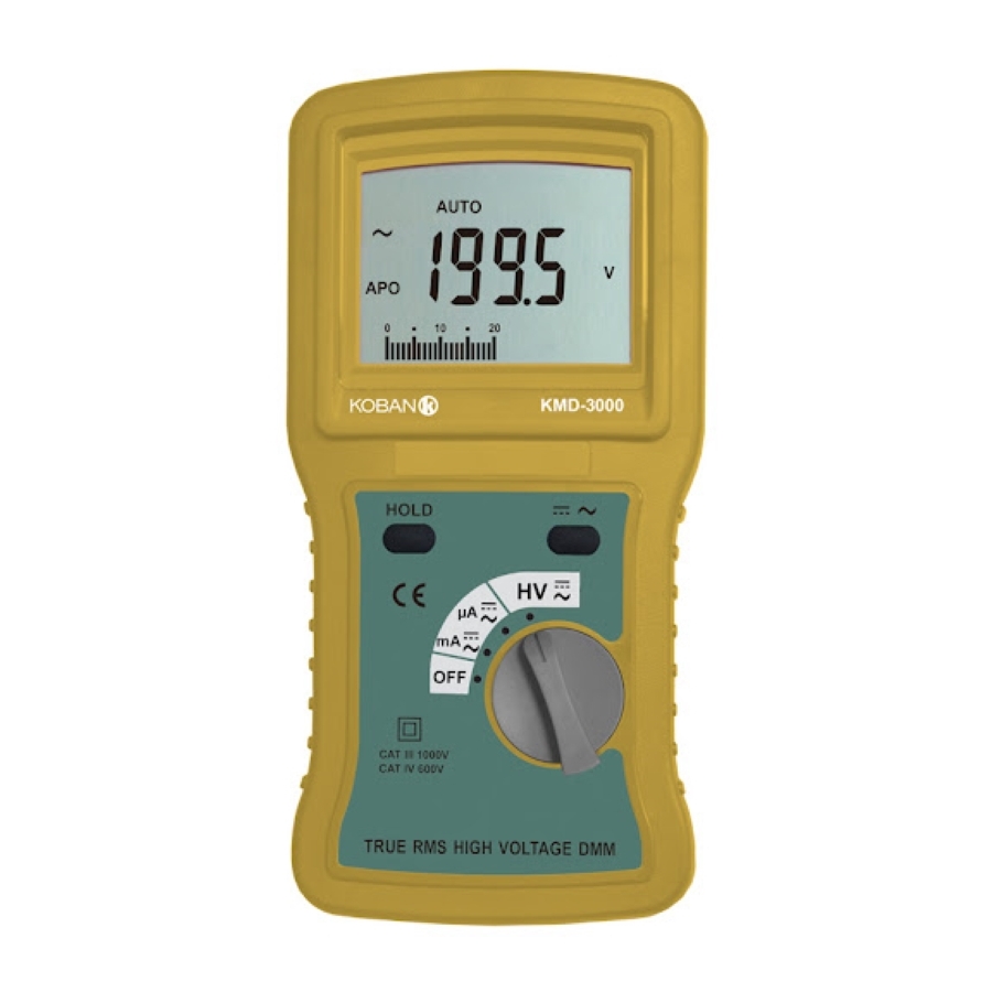koban KMD-3000 Manual