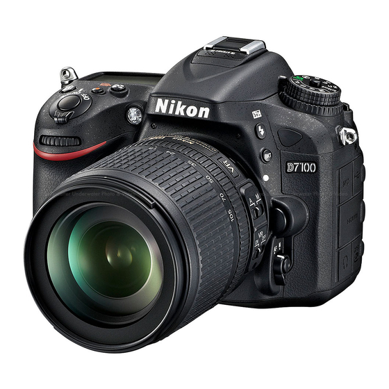 Nikon D7100 Quick Setup Manual