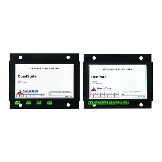 MadgeTech QuadState Product Information Card