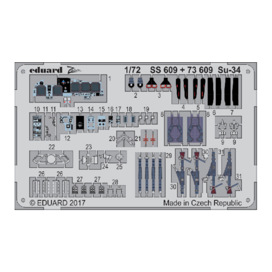 Eduard Zoom Su-34 Assembly Instructions
