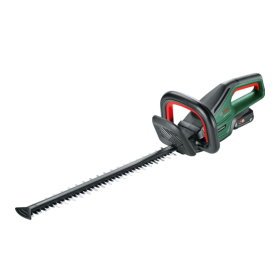 Bosch Universal Hedge Cut 18V-50 Original Instructions Manual