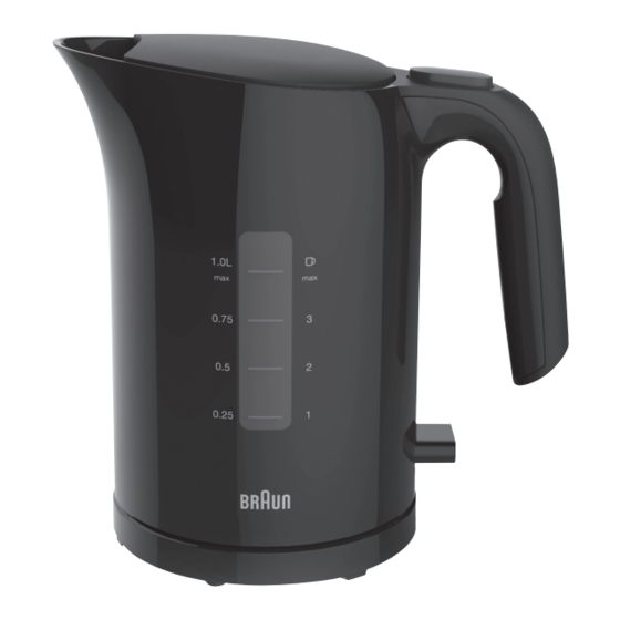 Braun PurEase WK 3000 BK Manual