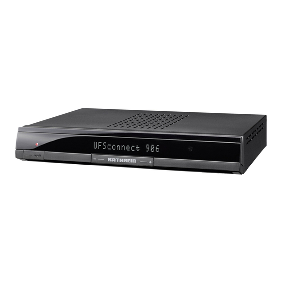 Kathrein UFSconnect 906 Operating Instructions Manual