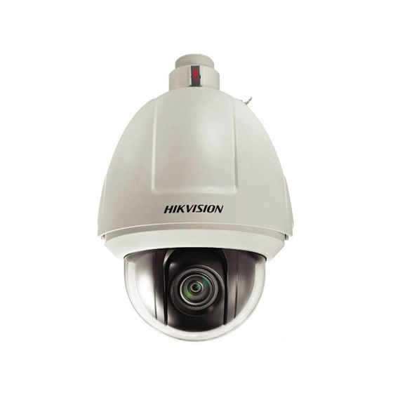 HIKVISION NETWORK SPEED DOME USER MANUAL Pdf Download ManualsLib