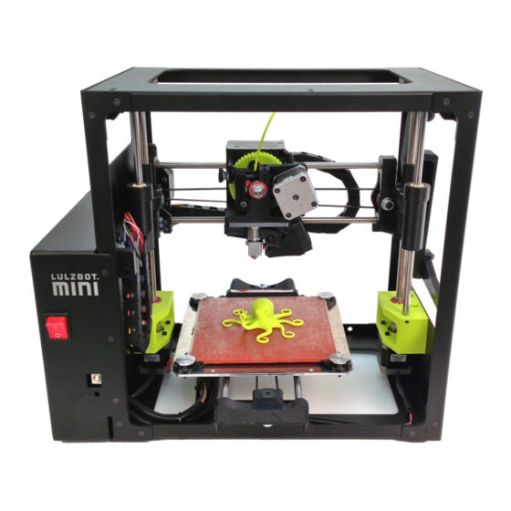 LULZBOT MINI USER MANUAL Pdf Download | ManualsLib