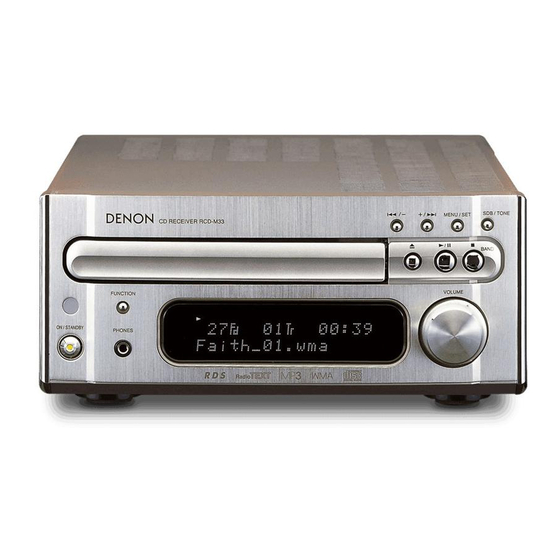 DENON RCD-M33 SERVICE MANUAL Pdf Download | ManualsLib