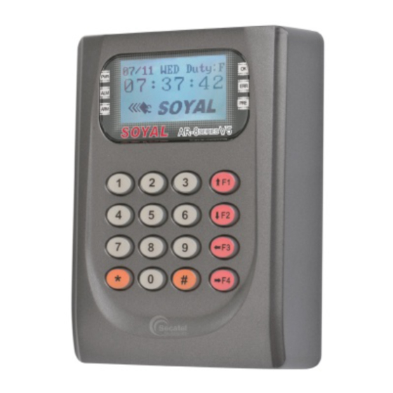 SOYAL CONTROL SYSTEMS USER MANUAL Pdf Download ManualsLib