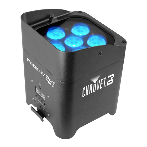Chauvet freedom par tri-6 Quick Reference Manual