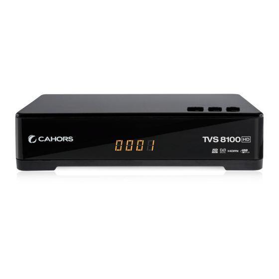 CAHORS Digital TVS 8100 Manuals