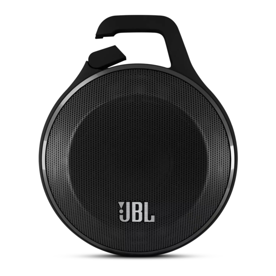 JBL Clip Quick Start Manual