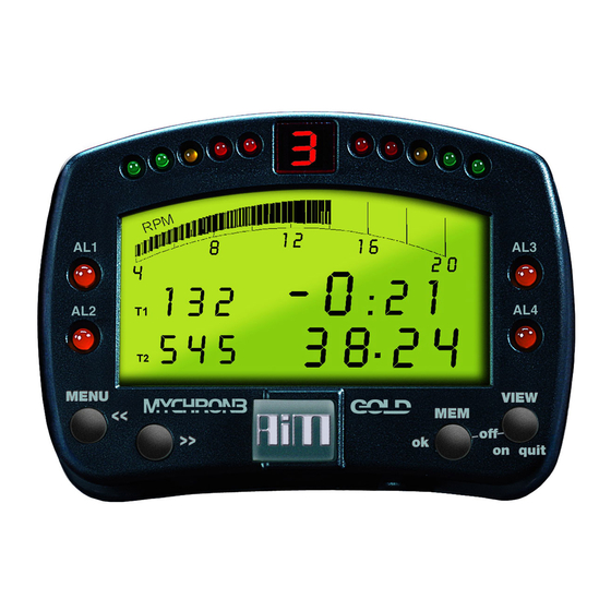 Aim MyChron 3 Plus/Gold BIKE Technical Documentation