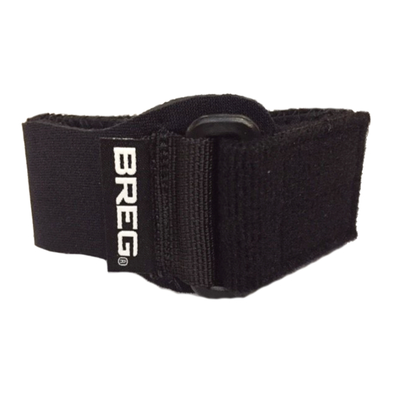 Breg Tendon Strap Instructions For Use