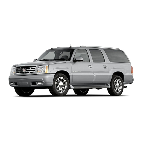 Cadillac ESCALADE ESV 2005 Owner's Manual
