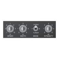 TC Electronic Stereo Chorus/Flanger & Pitch Modulator User Manual
