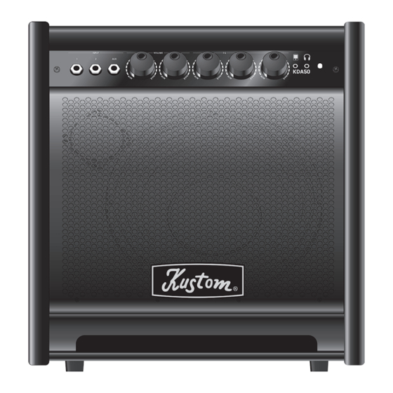Kustom KDA50 Instructions Manual