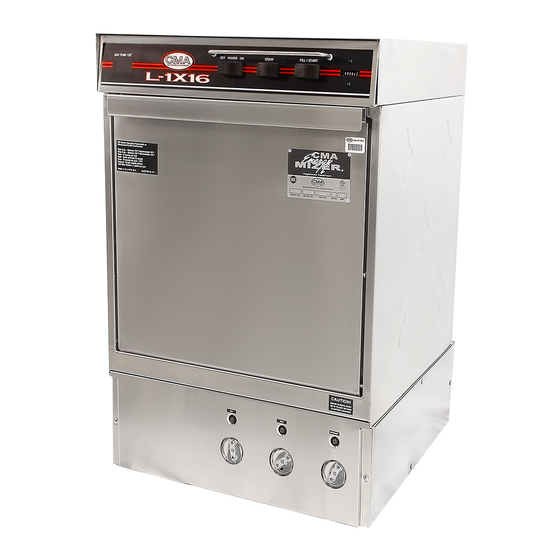 CMA Dishmachines L-1X16 Quick Setup Instructions