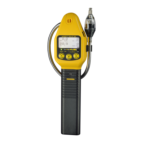 SENSIT Technologies GOLD G2 Quick Start Instructions
