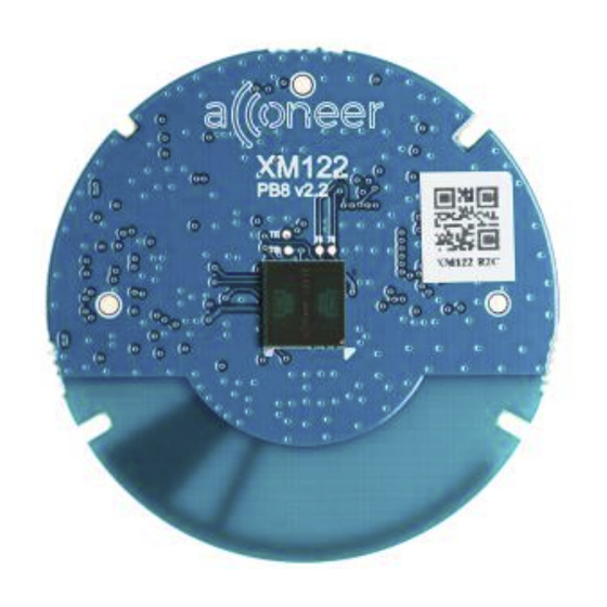 Acconeer XM122 Getting Started Manual