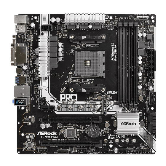 ASROCK X370M Pro4 R2.0 Quick Installation Manual