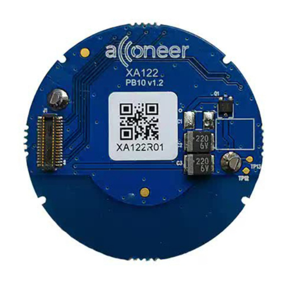 Acconeer XM122 Hardware User's Manual