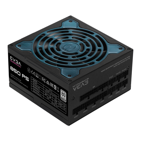 EVGA SuperNOVA 100 P5 Manual