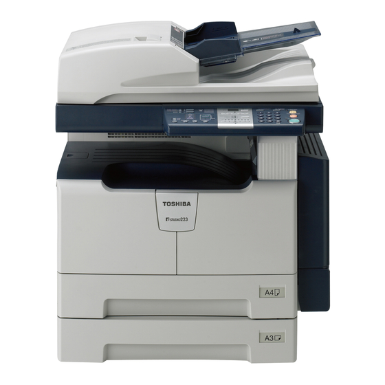Toshiba e-studio 243 Operator's Manual For Copying Functions