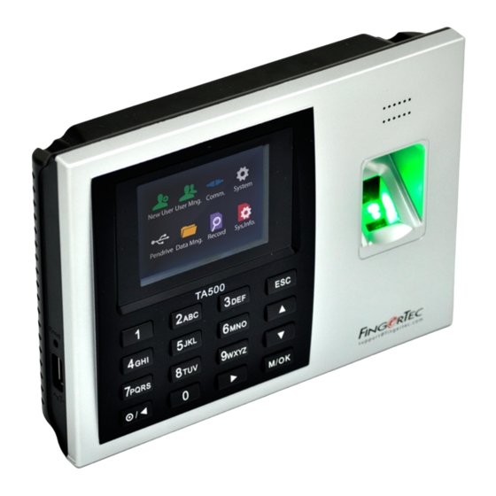 FingerTec TA500 Installation Manual