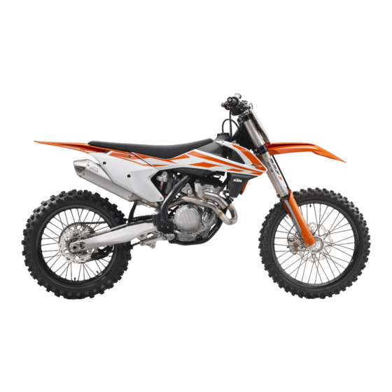 KTM 350 XC-F 2017 Setup Instructions