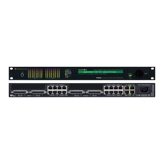 Wheatstone Corporation AURA 8IP Manuals