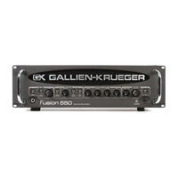 Gallien-Krueger Fusion 550 Owner's Manual