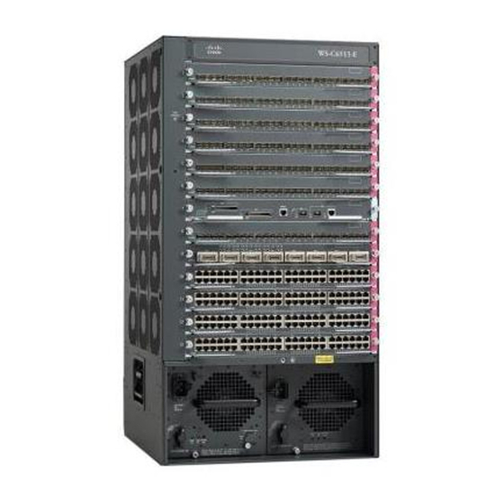 Cisco Catalyst 6513-E Installation And Verification Manual