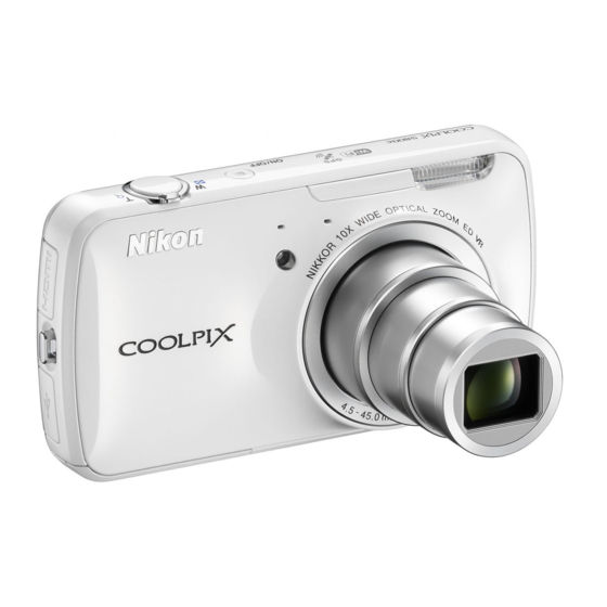 Nikon Coolpix S800c Quick Start Manual