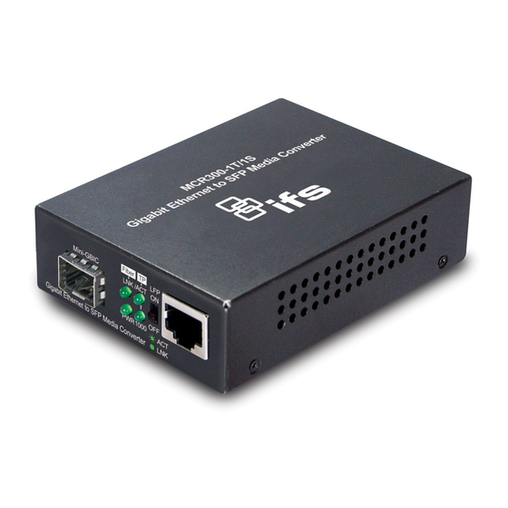 Interlogix IFS MCR300-1T-2S User Manual