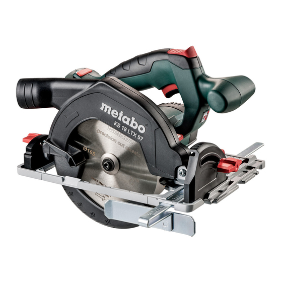 Metabo KS 18 LTX 57 Original Operating Instructions