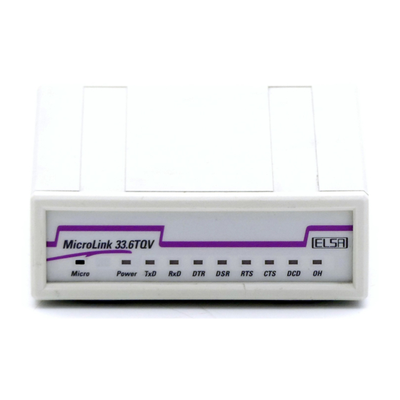 ELSA MicroLink 33.6TQV User Manual