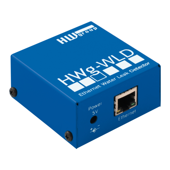 HW Group HWg-WLD Manual