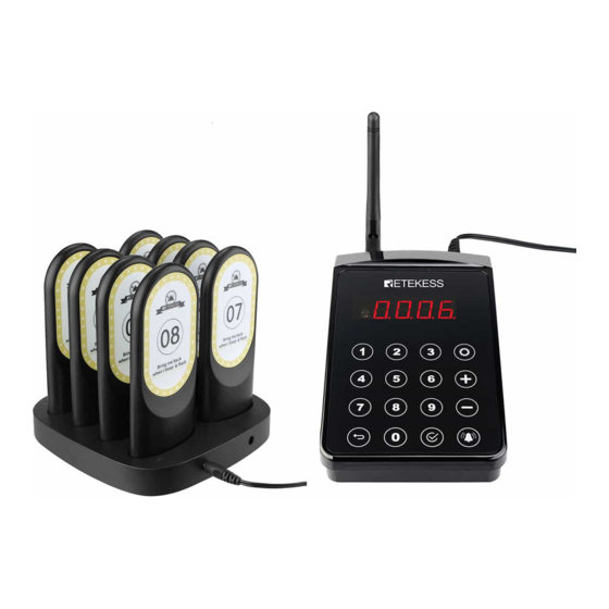Retekess TD184 Manual