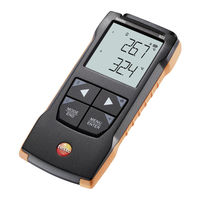 TESTO 0560 0922 Instruction Manual